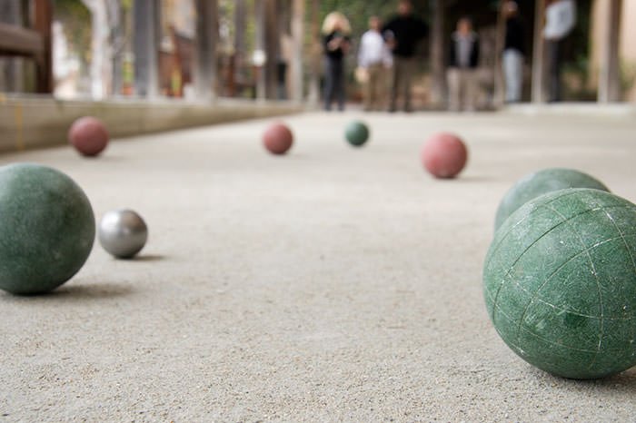 Bocce is one of our 5 favourite games like lawn bowls