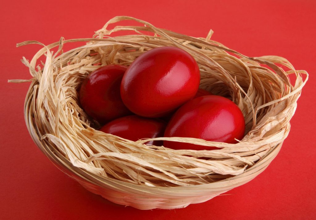 Easter orthodox eggs