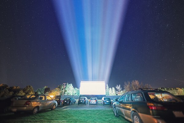 Valentine’s Day ideas in Sydney, A drive in cinema with cars