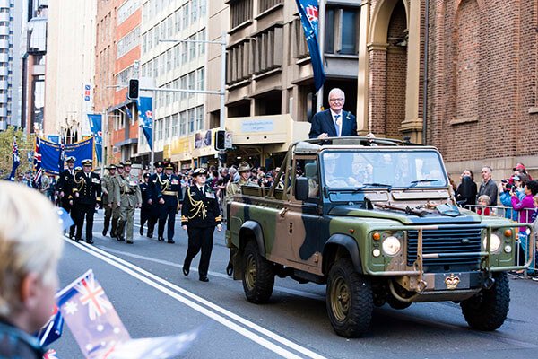 The Anzac Day Sydney march